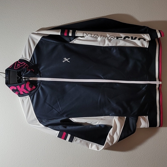 MARC ECKO CUT & SEW TRACK JACKET ZIP UP PINK BLUE CASUAL ATHLEISURE ACTIVEWEAR M - Picture 16 of 16